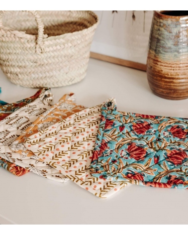 Hot plate holder - Thea olive