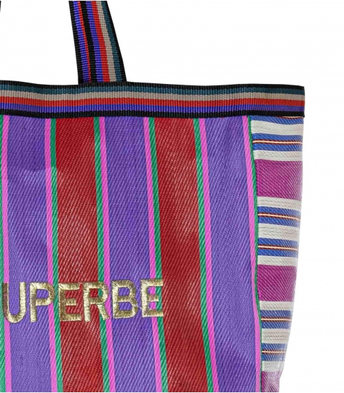 Eco friendly market bag - purple