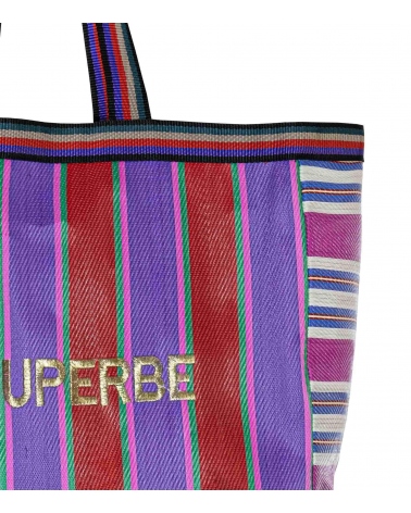 Eco friendly market bag - purple