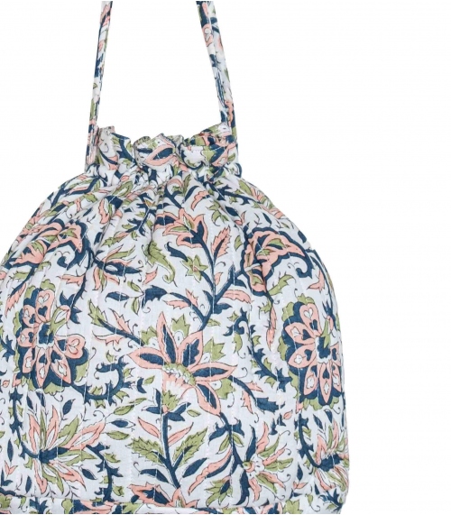 Floral quilted pouch - Sana