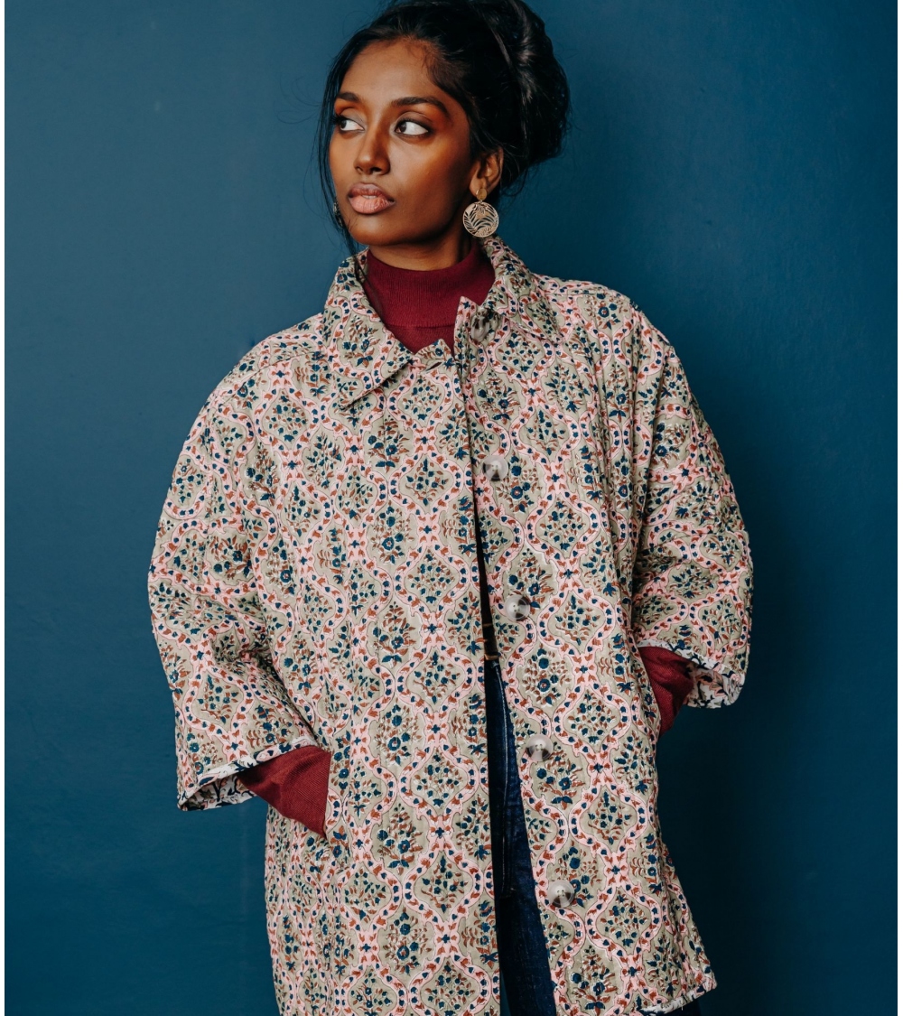 Manteau matelassée taille S/M - vert tilleul