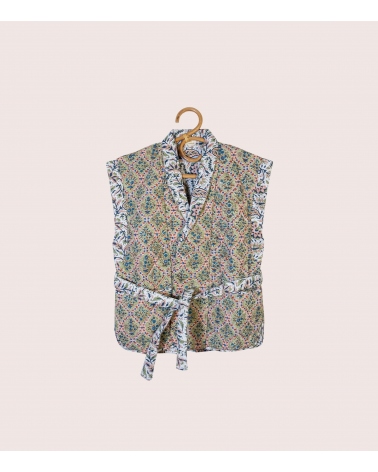 Veste indienne taille S/M - vert tilleul