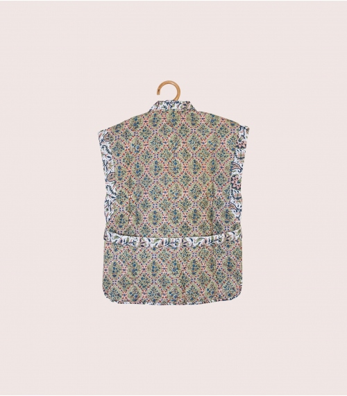 Veste indienne taille S/M - vert tilleul