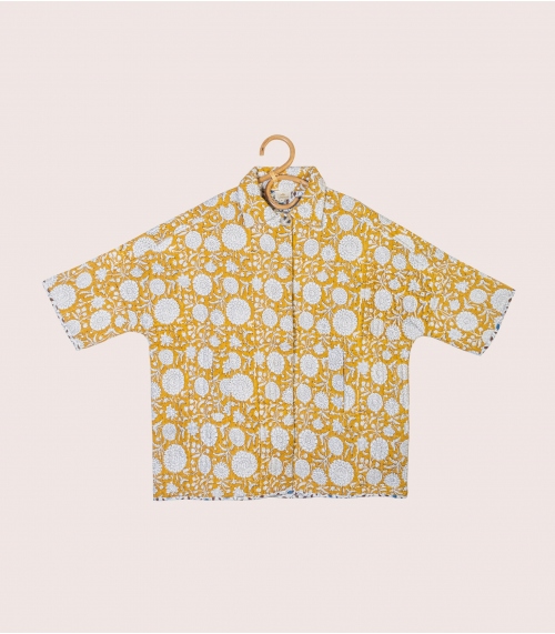 Manteau matelassée taille S/M - moutarde