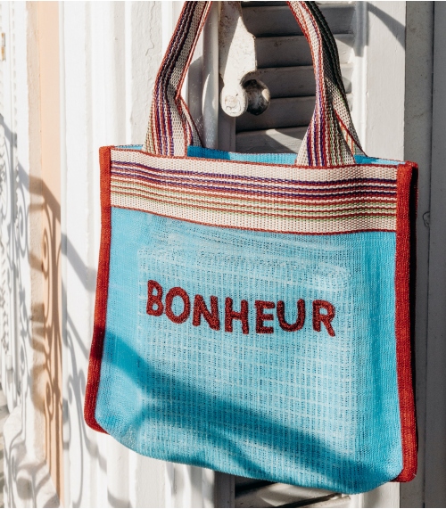 Recycled nylon tote bag