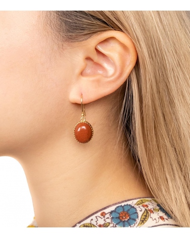 Gold plated earrings