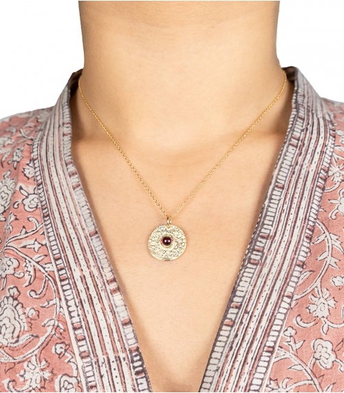 Collier plaqué or indien