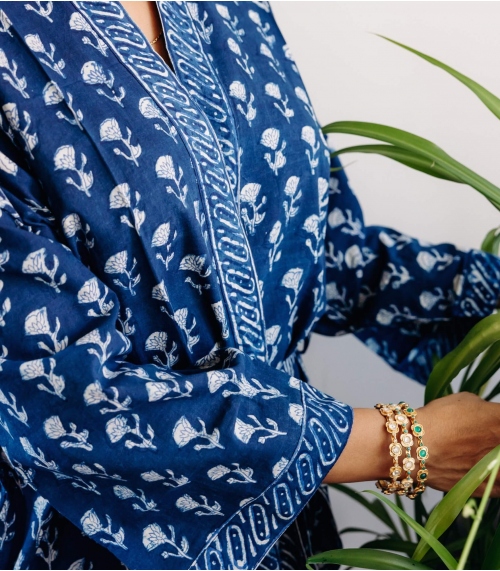 Bracelets indiens argent plaqué or et pierres semi précieuses