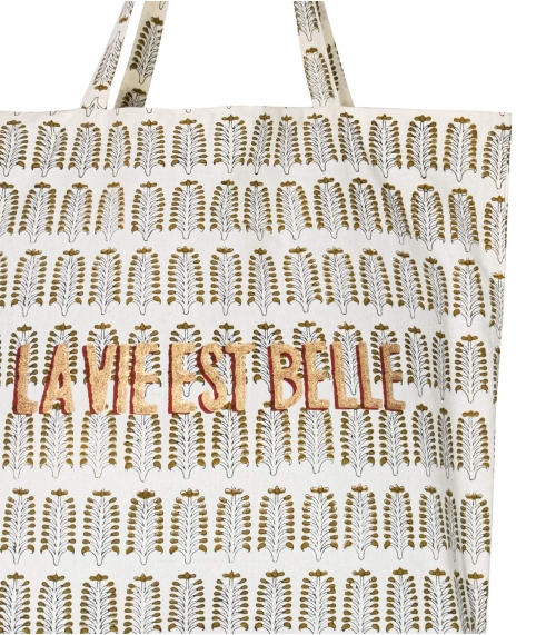 Sac en cotton 41x46x13 cm - olive