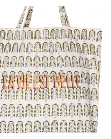 Sac en cotton 41x46x13 cm - olive