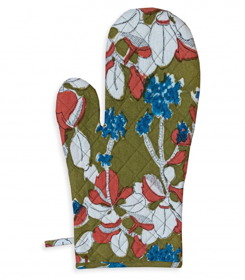 Gant indien Iris olive