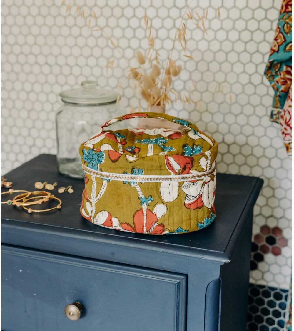 Iris Olive - Vanity case 25x20x17 cm