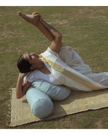 Meditation pillow - turquoise blue