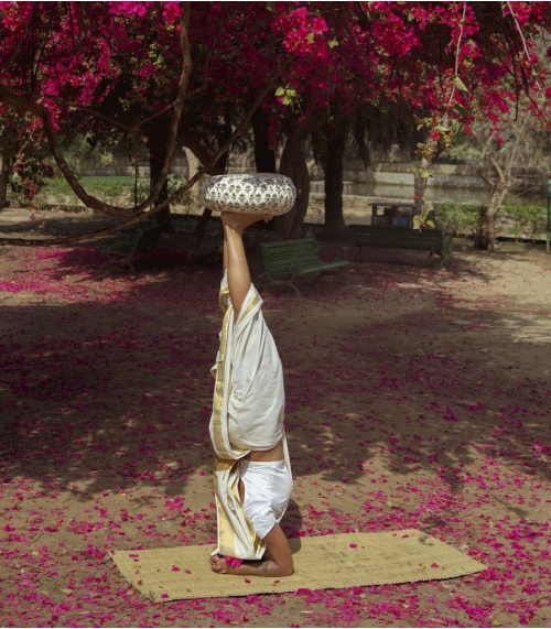 Coussin de yoga Zafu - écru