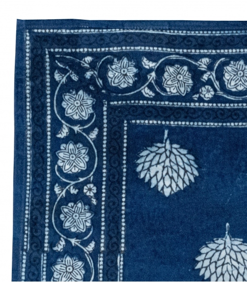 Bandana cheveux bleu indigo