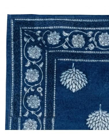 Bandana cheveux bleu indigo