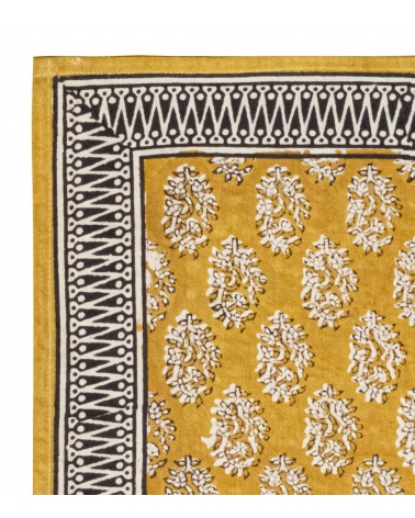 Curry yellow cotton bandana